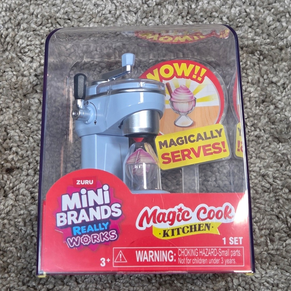 Zuru Mini Brands‎ Magic Cook Kitchen Ice Cream Maker Playset New Really Works!